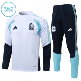 Argentina Børn Trænings Sweatshirt Dragt 2026-27 Hvid Kvart-Zip