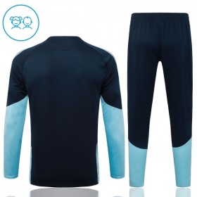 Argentina Børn Trænings Sweatshirt Dragt 2026-27 Navy Kvart-Zip