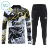 Real Madrid Marvel Børn Trænings Sweatshirt Dragt 2026-27 Sort Kvart-Zip