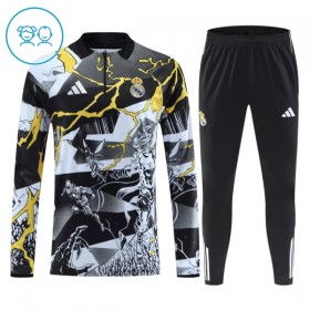 Real Madrid Marvel Børn Trænings Sweatshirt Dragt 2026-27 Sort Kvart-Zip