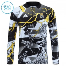 Real Madrid Marvel Børn Trænings Sweatshirt Dragt 2026-27 Sort Kvart-Zip