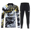 Real Madrid Marvel Trænings Sweatshirt Dragt 2026-27 Sort Kvart-Zip