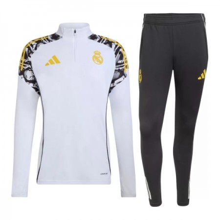 Real Madrid Trænings Sweatshirt Dragt 2026-27 Hvid Kvart-Zip