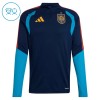 Spanien Børn Trænings Sweatshirt Dragt 2026-27 Navy Kvart-Zip