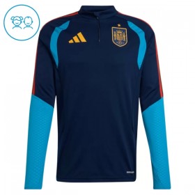 Spanien Børn Trænings Sweatshirt Dragt 2026-27 Navy Kvart-Zip