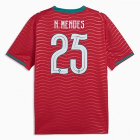 Portugal Nuno Mendes 25 Hjemme VM 2026 - Fodboldtrøjer (S/S)