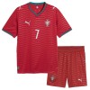 Portugal Ronaldo 7 Børn Hjemme VM 2026 - Fodboldtrøjer (S/S)