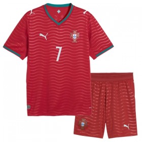 Portugal Ronaldo 7 Børn Hjemme VM 2026 - Fodboldtrøjer (S/S)
