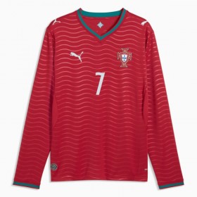 Portugal Ronaldo 7 Hjemme VM 2026 - Fodboldtrøjer (L/S)