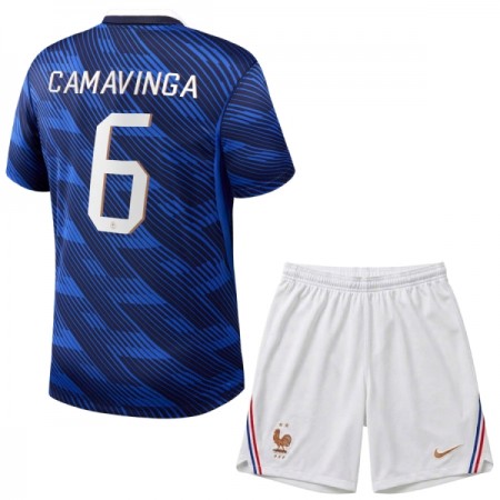 Frankrig Camavinga 6 Børn Hjemme VM 2026 - Fodboldtrøjer (S/S) Frankrig Camavinga 6 Børn Hjemme VM 2026 - Fodboldtrøjer (S/S)