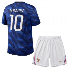 Frankrig Mbappé 10 Børn Hjemme VM 2026 - Fodboldtrøjer (S/S)