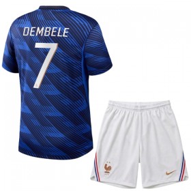 Frankrig O. Dembele 7 Børn Hjemme VM 2026 - Fodboldtrøjer (S/S)