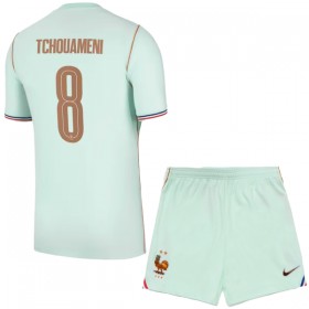 Frankrig Tchouameni 8 Børn Udebane VM 2026 - Fodboldtrøjer (S/S)