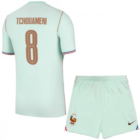 Frankrig Tchouameni 8 Børn Udebane VM 2026 - Fodboldtrøjer (S/S)