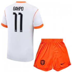 Holland Gakpo 11 Børn Udebane VM 2026 - Fodboldtrøjer (S/S)