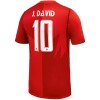 Canada J. David 10 Hjemme VM 2026 - Fodboldtrøjer (S/S) Canada J. David 10 Hjemme VM 2026 - Fodboldtrøjer (S/S)