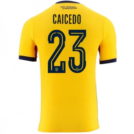 Ecuador Caicedo 23 Hjemme VM 2026 - Fodboldtrøjer (S/S) Ecuador Caicedo 23 Hjemme VM 2026 - Fodboldtrøjer (S/S)