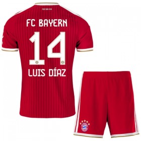 FC Bayern München Luis Diaz 14 Børn Hjemme 2026-27 - Fodboldtrøjer (S/S)