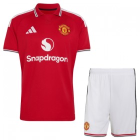 Manchester United Børn Hjemme 2026-27 - Fodboldtrøjer (S/S)