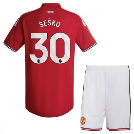 Manchester United Sesko 30 Børn Hjemme 2026-27 - Fodboldtrøjer (S/S)