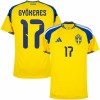 Sverige Gyokeres 17 Hjemme VM 2026 - Fodboldtrøjer (S/S) Sverige Gyokeres 17 Hjemme VM 2026 - Fodboldtrøjer (S/S)