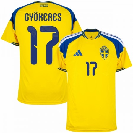 Sverige Gyokeres 17 Hjemme VM 2026 - Fodboldtrøjer (S/S) Sverige Gyokeres 17 Hjemme VM 2026 - Fodboldtrøjer (S/S)