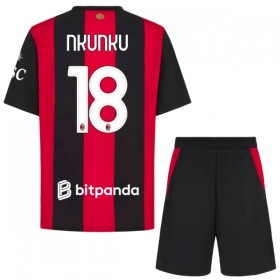 AC Milan Nkunku 18 Børn Hjemme 2026-27 - Fodboldtrøjer (S/S)