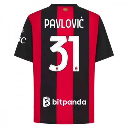 AC Milan Pavlovic 31 Hjemme 2026-27 - Fodboldtrøjer (S/S)
