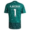 Liverpool A. Becker 1 Målmand Børn Hjemme 2026-27 Grøn - Fodboldtrøjer (S/S)