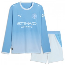 Manchester City Børn Hjemme 2026-27 - Fodboldtrøjer (L/S)