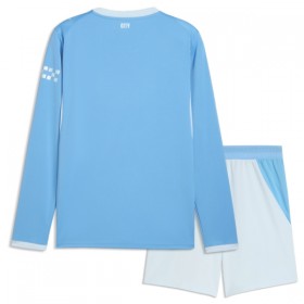 Manchester City Børn Hjemme 2026-27 - Fodboldtrøjer (L/S)