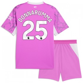 Manchester City Donnarumma 25 Målmand Børn Udebane 2026-27 Pink - Fodboldtrøjer (S/S)