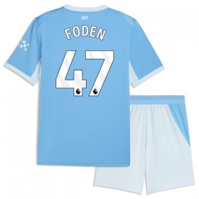 Manchester City Foden 47 Børn Hjemme 2026-27 - Fodboldtrøjer (S/S)