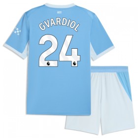 Manchester City Gvardiol 24 Børn Hjemme 2026-27 - Fodboldtrøjer (S/S)