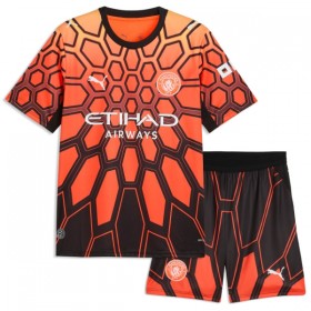 Manchester City Målmand Børn Tredje 2026-27 Orange - Fodboldtrøjer (S/S)