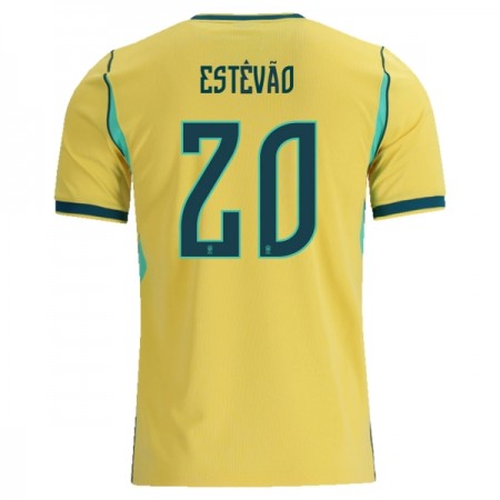 Brasilien Estevao 20 Hjemme VM 2026 - Fodboldtrøjer (S/S) Brasilien Estevao 20 Hjemme VM 2026 - Fodboldtrøjer (S/S)