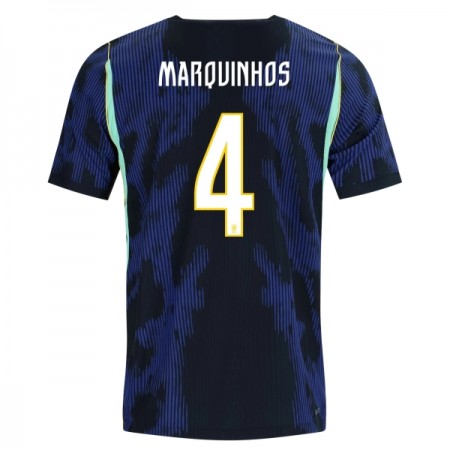 Brasilien Marquinhos 4 Udebane VM 2026 - Fodboldtrøjer (S/S) Brasilien Marquinhos 4 Udebane VM 2026 - Fodboldtrøjer (S/S)