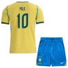 Brasilien Pele 10 Børn Hjemme VM 2026 - Fodboldtrøjer (S/S)