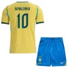 Brasilien Ronaldinho 10 Børn Hjemme VM 2026 - Fodboldtrøjer (S/S) Brasilien Ronaldinho 10 Børn Hjemme VM 2026 - Fodboldtrøjer (S/S)