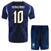 Brasilien Ronaldinho 10 Børn Udebane VM 2026 - Fodboldtrøjer (S/S)