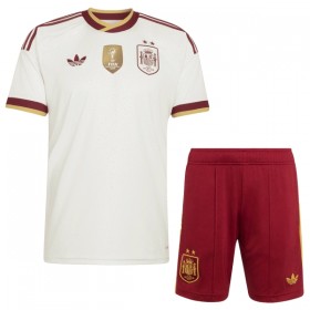 Spanien 2 Stars Børn Udebane VM 2026 - Fodboldtrøjer (S/S)