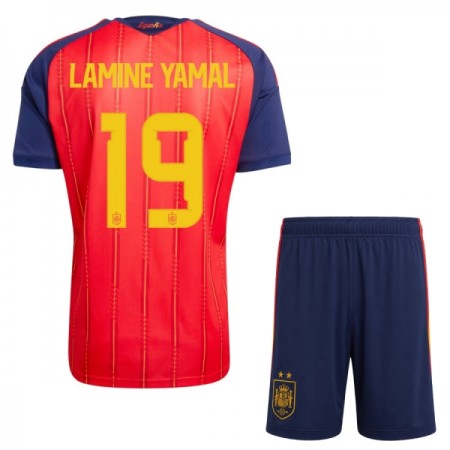 Spanien 2 Stars Lamine Yamal 19 Børn Hjemme VM 2026 - Fodboldtrøjer (S/S) Spanien 2 Stars Lamine Yamal 19 Børn Hjemme VM 2026 - Fodboldtrøjer (S/S)