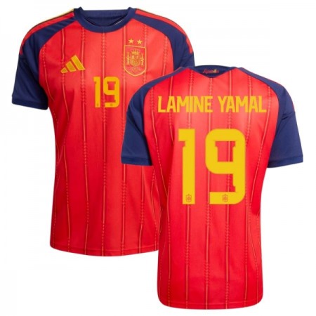 Spanien 2 Stars Lamine Yamal 19 Hjemme VM 2026 - Fodboldtrøjer (S/S) Spanien 2 Stars Lamine Yamal 19 Hjemme VM 2026 - Fodboldtrøjer (S/S)