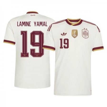 Spanien 2 Stars Lamine Yamal 19 Udebane VM 2026 - Fodboldtrøjer (S/S) Spanien 2 Stars Lamine Yamal 19 Udebane VM 2026 - Fodboldtrøjer (S/S)