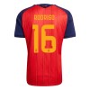 Spanien 2 Stars Rodrigo 16 Børn Hjemme VM 2026 - Fodboldtrøjer (S/S)