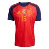 Spanien 2 Stars Rodrigo 16 Hjemme VM 2026 - Fodboldtrøjer (S/S)