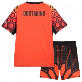 Borussia Dortmund Målmand Børn Hjemme 2026-27 Orange - Fodboldtrøjer (S/S)
