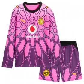 Borussia Dortmund Målmand Børn Udebane 2026-27 Pink - Fodboldtrøjer (L/S)