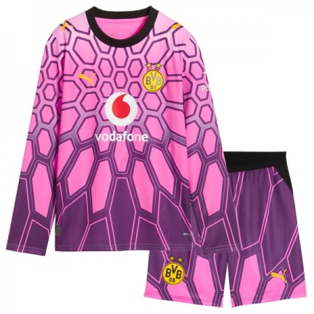 Borussia Dortmund Målmand Børn Udebane 2026-27 Pink - Fodboldtrøjer (L/S) Borussia Dortmund Målmand Børn Udebane 2026-27 Pink - Fodboldtrøjer (L/S)