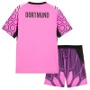Borussia Dortmund Målmand Børn Udebane 2026-27 Pink - Fodboldtrøjer (S/S)